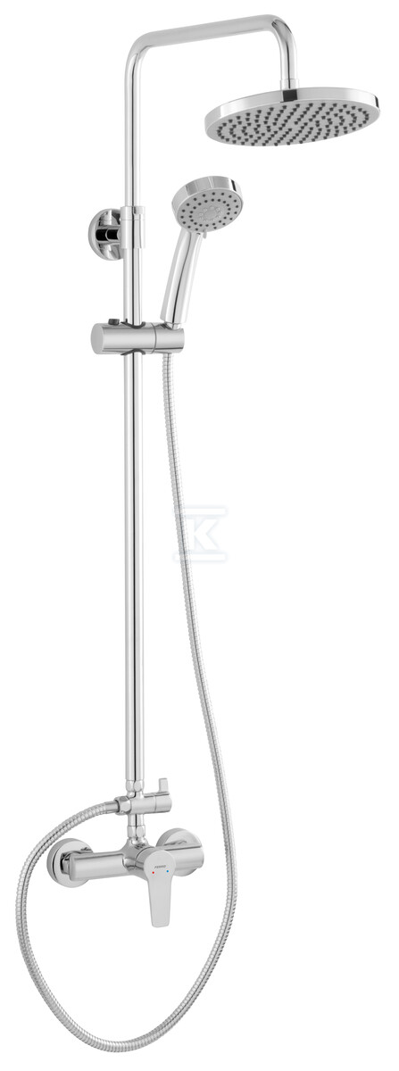 Zestaw prysznicowy przesuwny 3 strumieniowy RITTO z baterią prysznicową BTR7U, chrom NP84-BTR7U - obrazek 1
