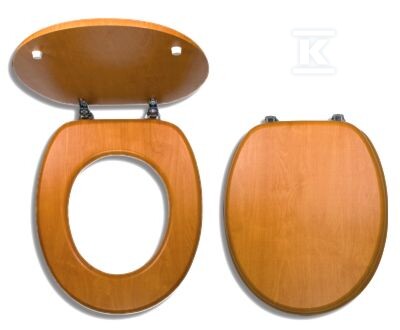 Deska sedesowa WC uniwersalna MDF orzech WC/ORECH - obrazek 1