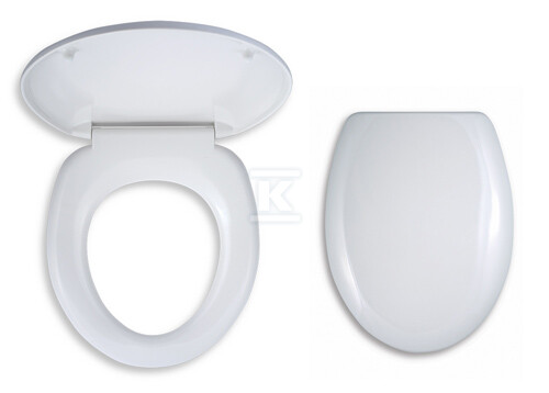Deska sedesowa WC uniwersalna duroplast biała WC/UNIVERSAL - obrazek 1