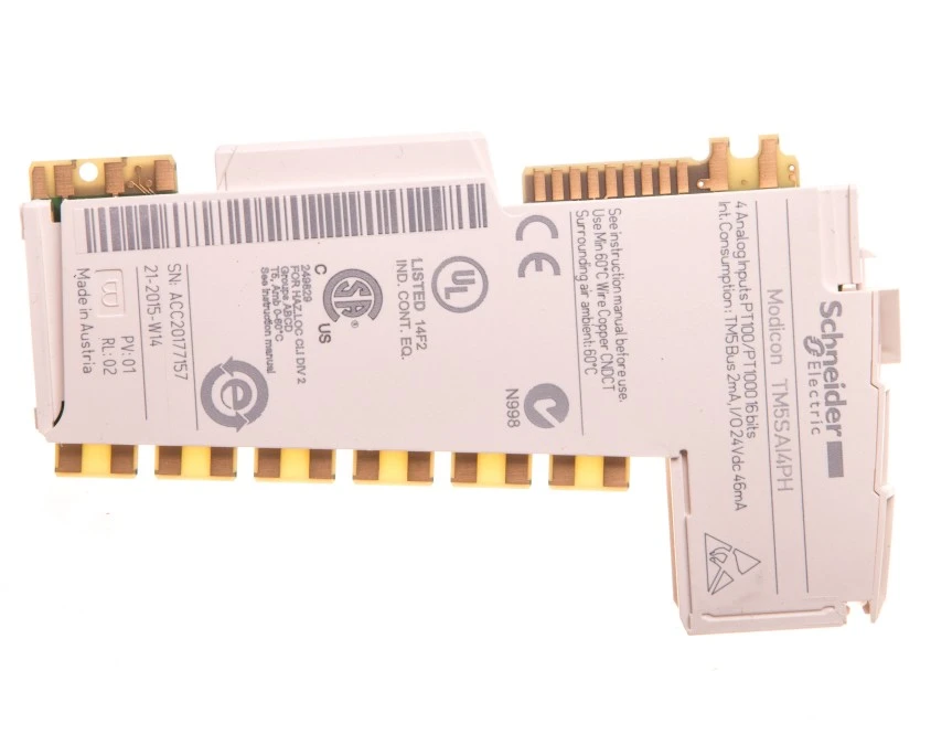 Moduł 4 wejść temperaturowych PT100/PT1000 16bit TM5SAI4PH - obrazek 1