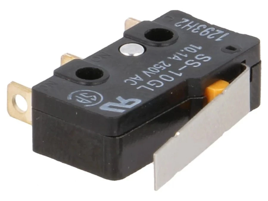Mikroprzełącznik SNAP ACTION z dźwignią SPDT 10A/250VAC IP40 SS‑10GL - obrazek 1