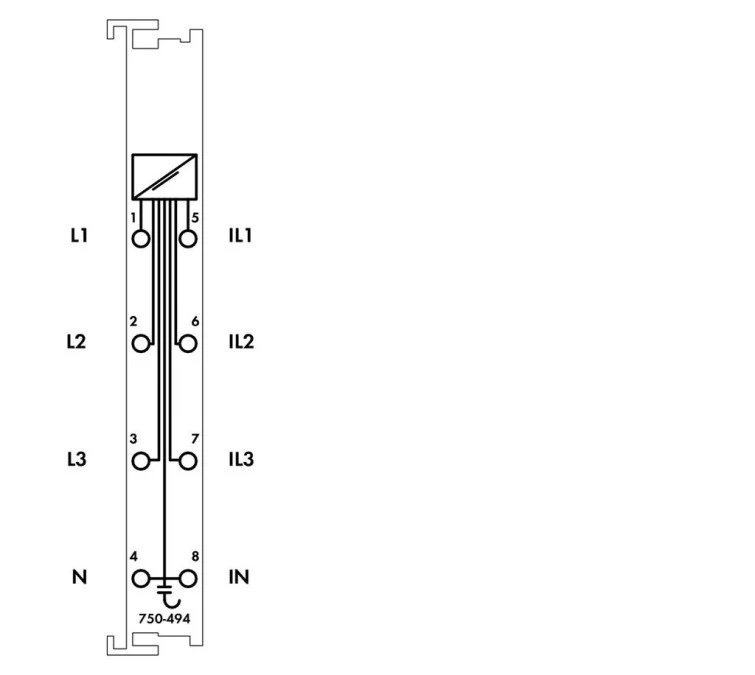Moduł pomiaru mocy 3‑fazowej 480V AC 1A 750‑494 - obrazek 3