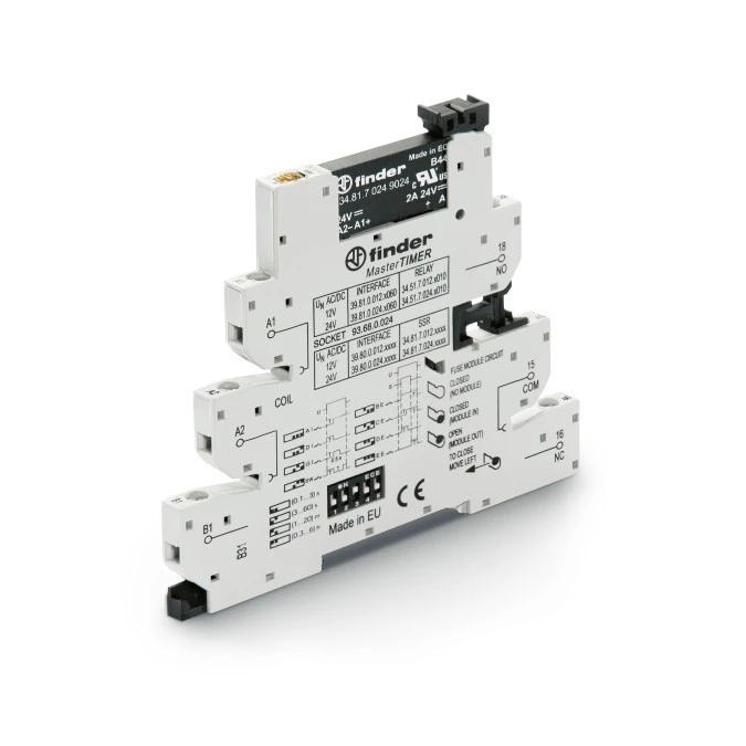 Moduł interfejsowy 6,2mm MasterTIMER wielofunkcyjny SSR OC 2A / 12V DC zaciski śrubowe, DIN 39.80.0.012.9024 - obrazek 1