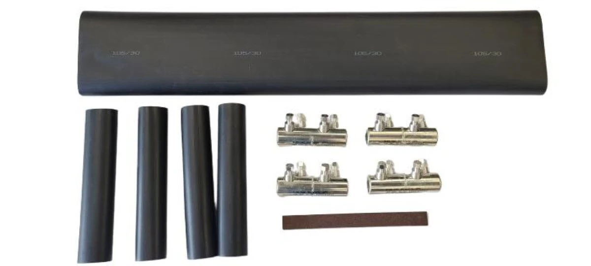 Mufa kablowa termokurczliwa ze złączkami śrubowymi MP‑DMZS 120‑240D AL/CU 1KV - obrazek 1