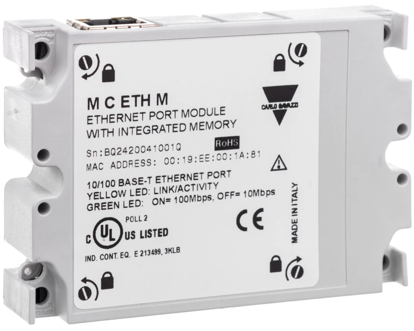 Moduł komunikacyjny Modbus TCP/IP (Ethernet) ze zintegrowaną pamięcią tylko do analizatora WM40 MCETHM - obrazek 1