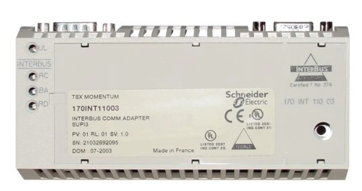 Modicon Momentum, adapter komunikacyjny Interbus, skrętka 170INT11003 - obrazek 1