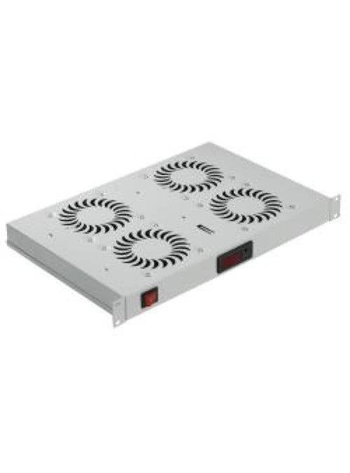 MIRSAN Wentylator z termostatem analogowym ( 4x wentylator ) czarny ( seria GTN/GTV/GTS )
