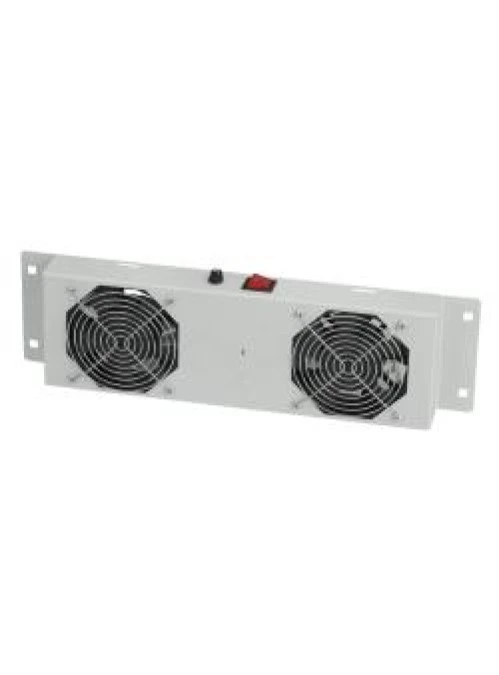 MIRSAN Wentylator z termostatem analogowym ( 2x wentylator ) czarny ( seria GTN/GTV/GTS )