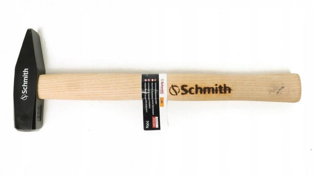 Młotek ślusarski 800g drewniany trzonek Schmith - obrazek 2