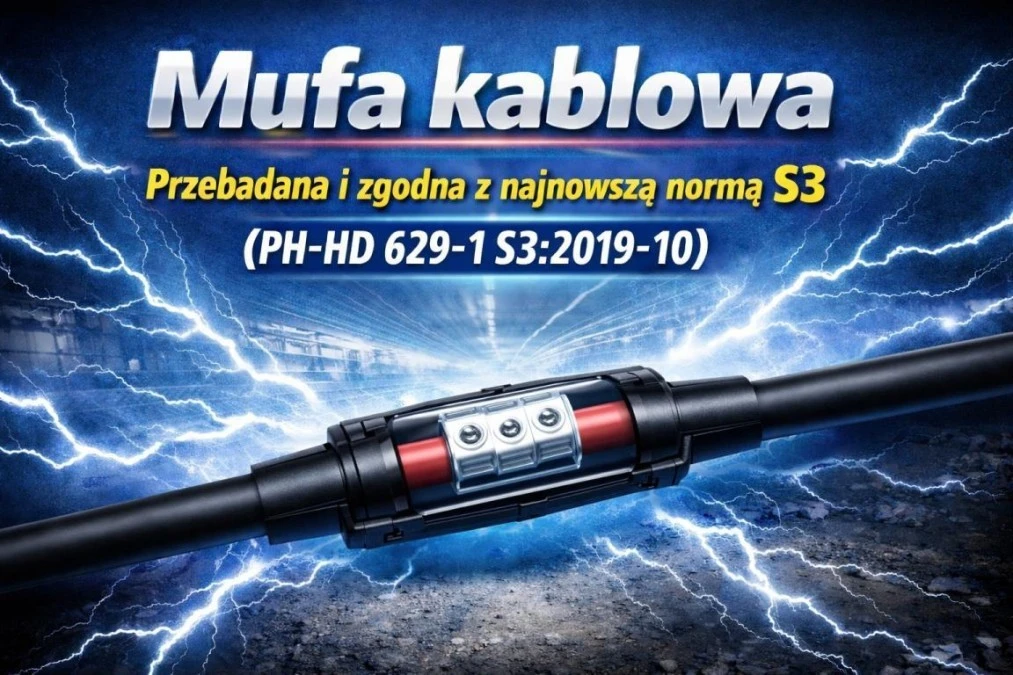 Mufa przelotowa SN ze złączką śrubową MXSU‑5133‑PL01 ( 70‑300 mm2 ) ‑ TE Raychem - obrazek 2