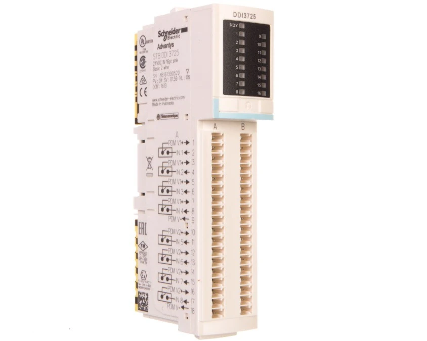 Moduł 16 wejść cyfrowych 24V DC Modicon STB STBDDI3725 - obrazek 1