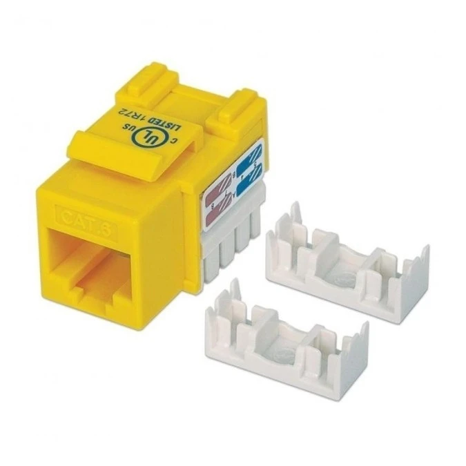 Moduł Keystone RJ45 UTP Cat6 Żółty 210584 - obrazek 1