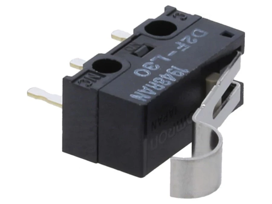 Mikroprzełącznik SNAP ACTION SPDT 2A/30VDC Rstyku max 50m D2F‑L30 - obrazek 1