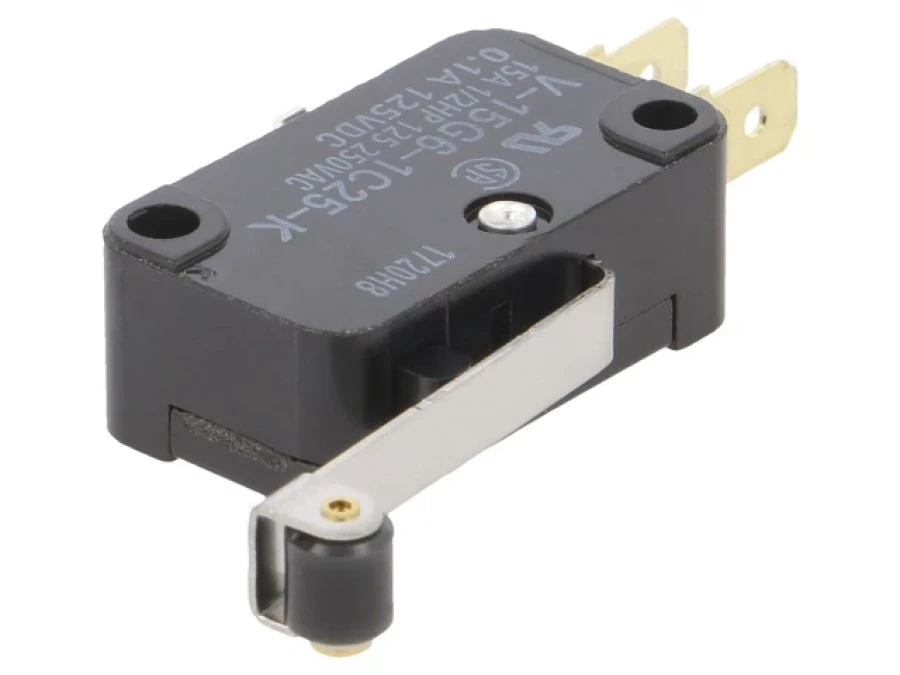 Mikroprzełącznik SNAP ACTION z dźwignią (z rolką) SPDT V15G61C25K - obrazek 1