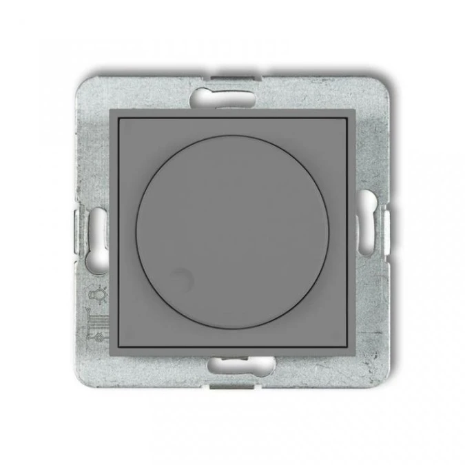 MINI Ściemniacz elektroniczny przyciskowo‑obrotowy do lamp LED szary mat 27MRO‑2 - obrazek 1