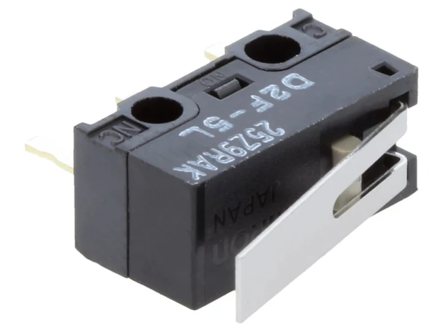 Mikroprzełącznik SNAP ACTION z dźwignią SPDT 3A/125VAC Poz 2 D2F‑5L - obrazek 1