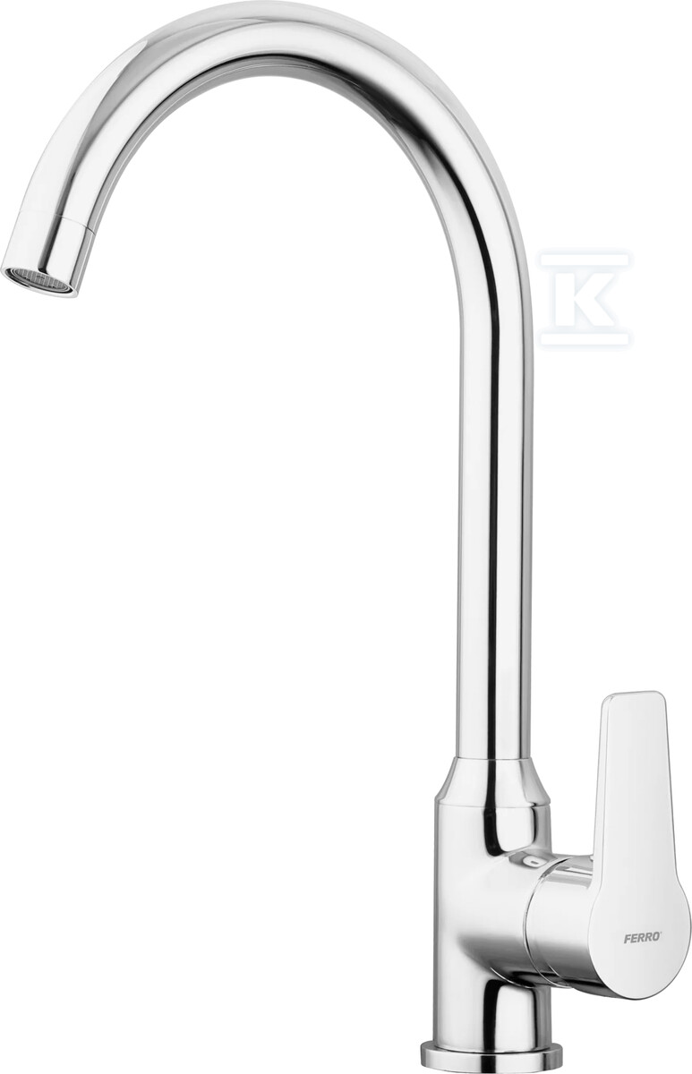 Bateria zlewozmywakowa RITTO stojąca chrom BTR4 - obrazek 1