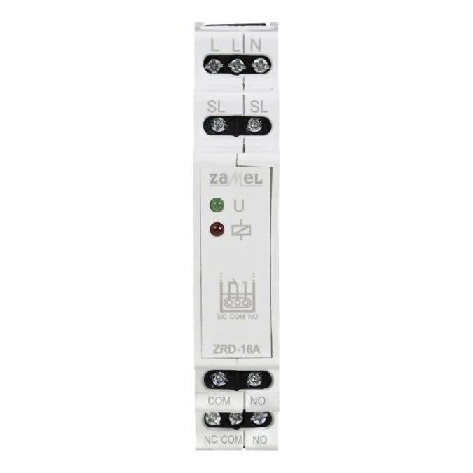 Moduł przekaźnika bezpotencjałowego na szynę TS35 (DIN) 16A 250V AC ZRD‑16A THL10000052‑WUN - obrazek 1