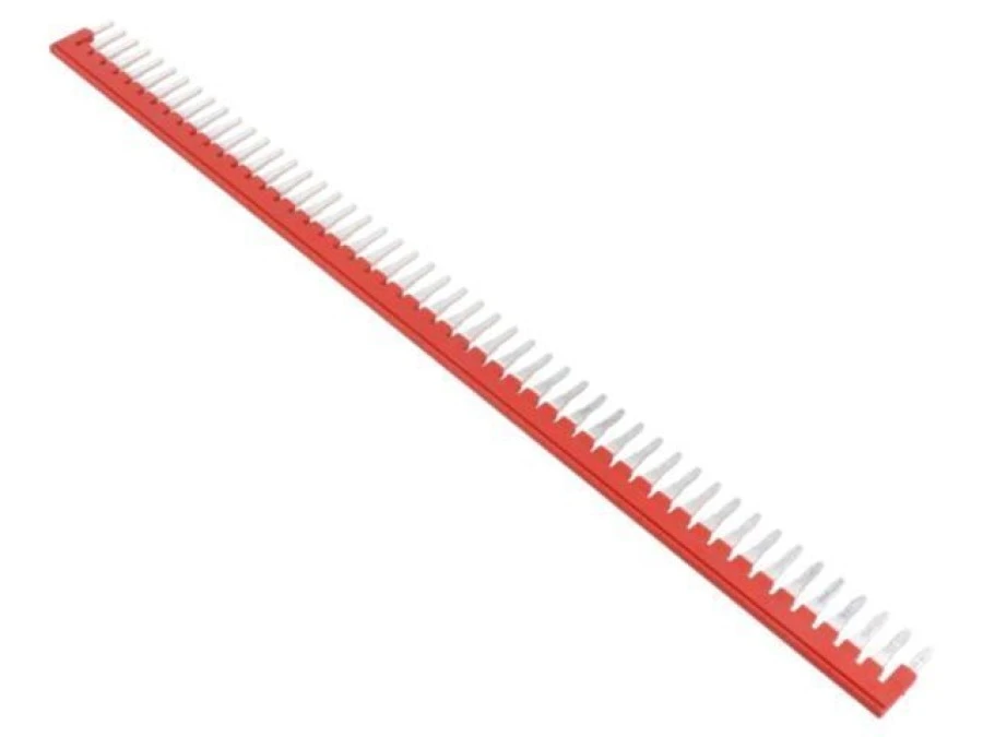 Mostek wtykowy, czerwony, zaciski‑50, 6mm 3032224 - obrazek 1