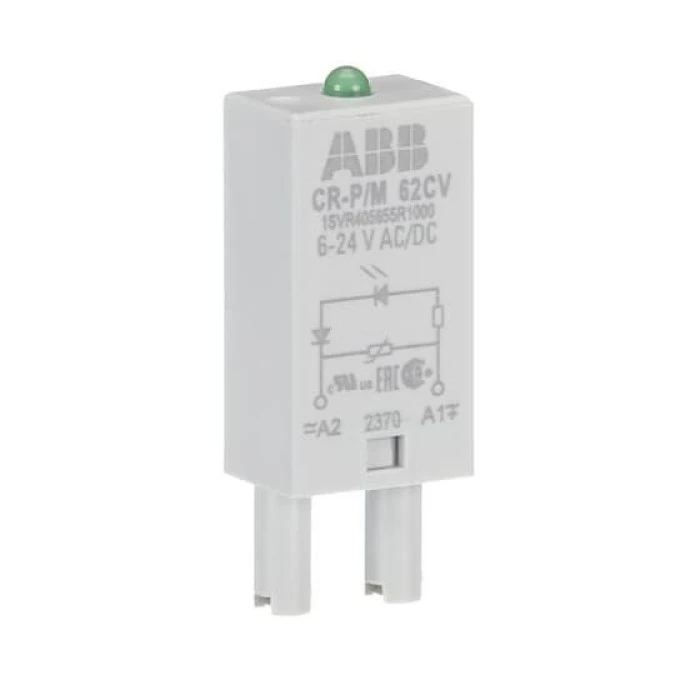 Moduł CR‑P/M 62CV warystor i dioda LED zielona 6‑24VAC/DC 1SVR405655R1000 /10szt./ - obrazek 1