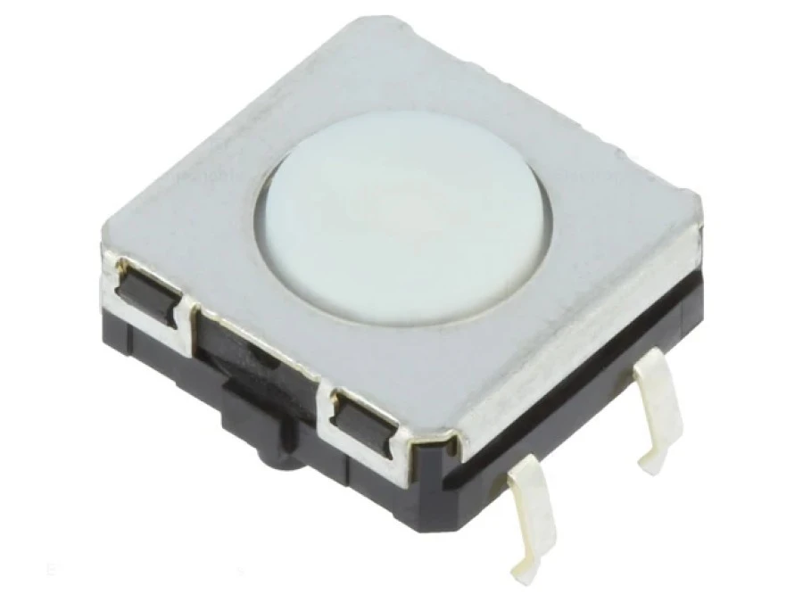 Mikroprzełącznik TACT SPST‑NO Poz 2 0,05A/24VDC THT B3W4000S B3W‑4000S - obrazek 1