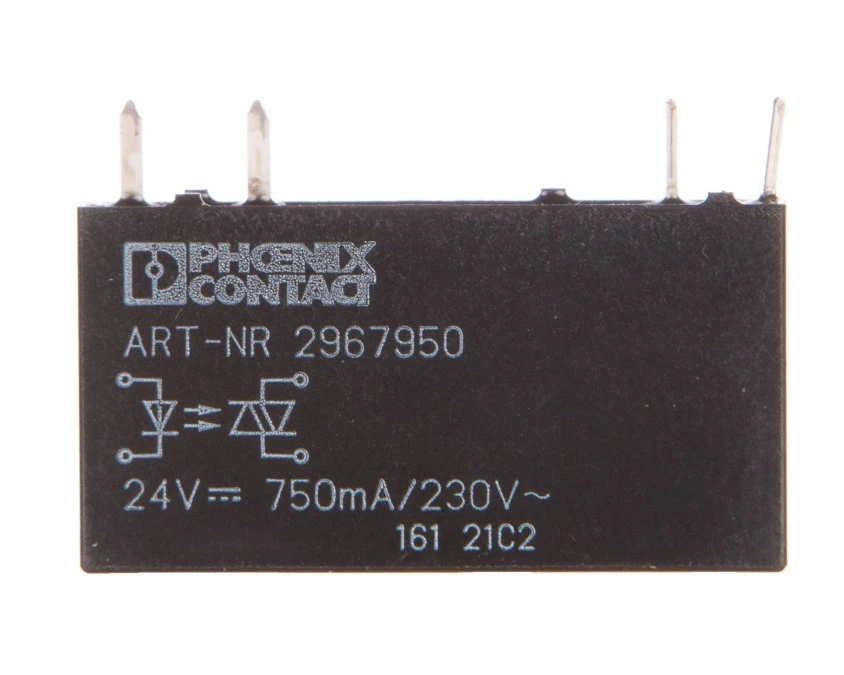 Miniaturowy przekaźnik półprzewodnikowy wej.24 V DC, wyj. 24–253 V AC/ 0,75 A OPT‑24DC/230AC/ 1 2967950 /10szt./ - obrazek 1