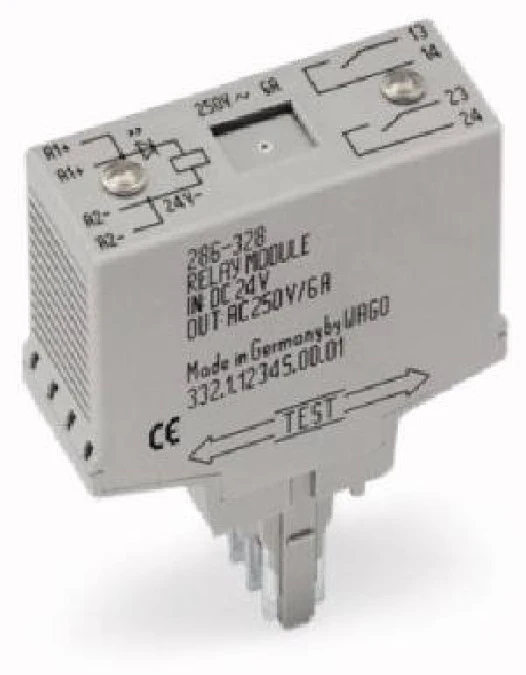Moduł przekaźnikowy 20mm 24V DC 2z 286‑328 /1szt./ - obrazek 3