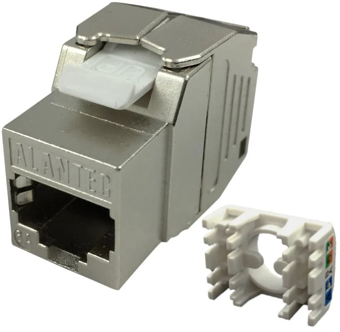 Moduł keystone RJ45 STP kat.6A ekranowany beznarzędziowy Alantec Plus - obrazek 1