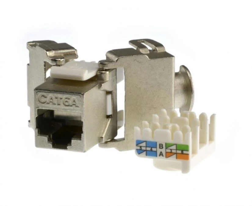 Moduł keystone RJ45 kat.6A FTP beznarzędziowy wersja HD GMPnet supported by BITNER ‑ 25 LAT gwarancji CU.MK.00015 - obrazek 1