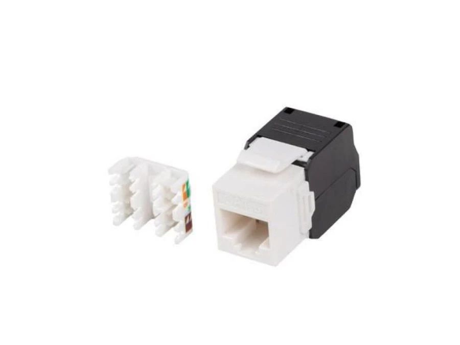 MODUŁ KEYSTONE GNIAZDO BEZNARZĘDZIOWY RJ45 KAT.6 UTP LANBERG KSU6‑4000 - obrazek 1