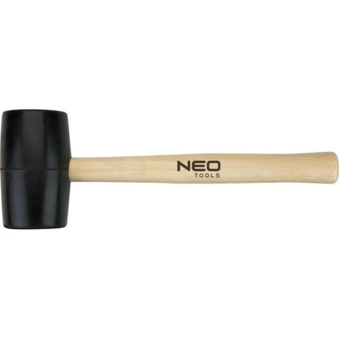 Młotek gumowy 50mm 340g trzonek drewniany 25‑061 - obrazek 1