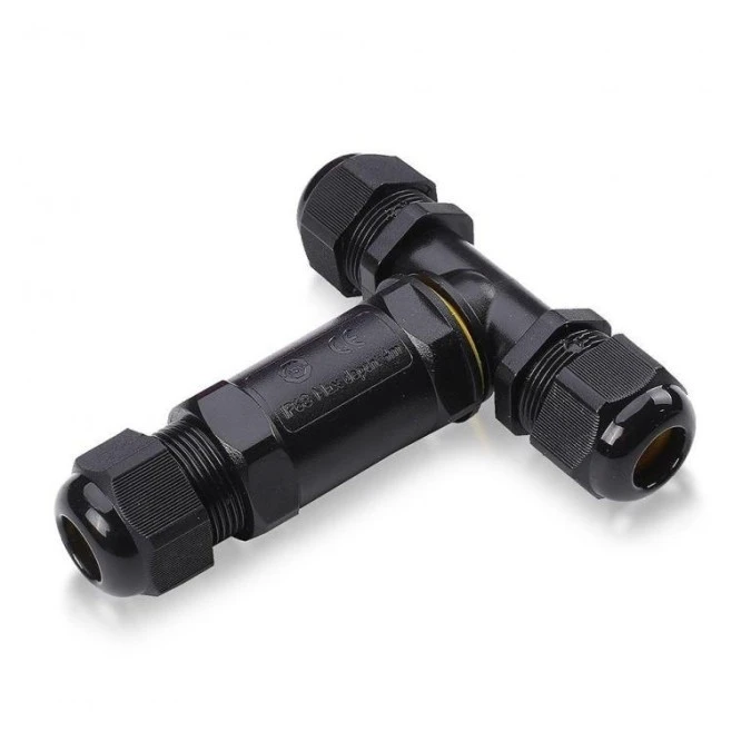 Mufa kablowa rozgałęźna skręcana 8‑12mm2 450V 24A Czarna IP68 5978
