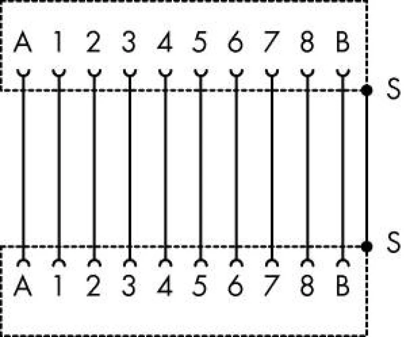 Moduł przejściowy 2 Y‑CON‑JACK22 8+P+S 1:1 289‑176 /1szt./ - obrazek 2