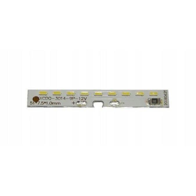 Moduł 9 led smd 2835 1,5W Beryl Ontario 12VDC zimny 6500K do lamp led / opraw schodowych
