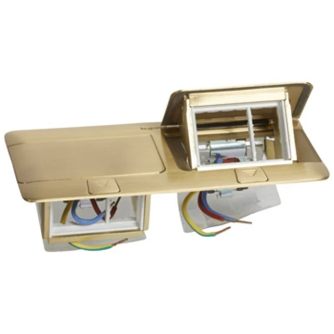 Minipuszka Popup pusta 6 modułów (2×3) mosiądz 054017