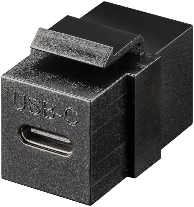 Moduł Keystone Złącze USB‑C™, USB 3.2 Gen 2 (10 Gbit/s), czarny ‑ Wersja kolorystyczna czarny