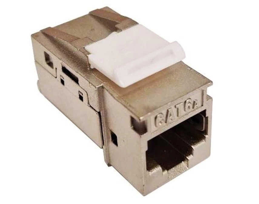 Moduł keystone Slim RJ45 FTP kat.6a ekranowany beznarzędziowy Molex - obrazek 1
