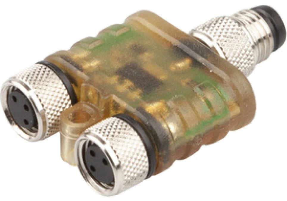 Moduł logiczny OR 10x41x26mm 10‑30VDC gniazdo czujnika M8 wtyk kontrolny M8 3P IP67 VL150122 - obrazek 1