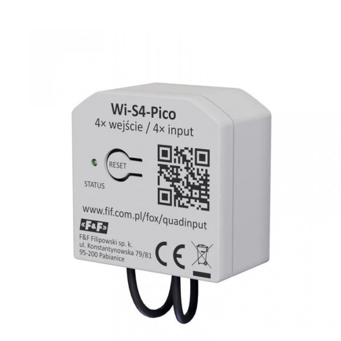 Miniaturowy 4‑kanałowy nadajnik WiFi do montażu PDT FOX Quad Input Pico Wi‑S4‑Pico - obrazek 3