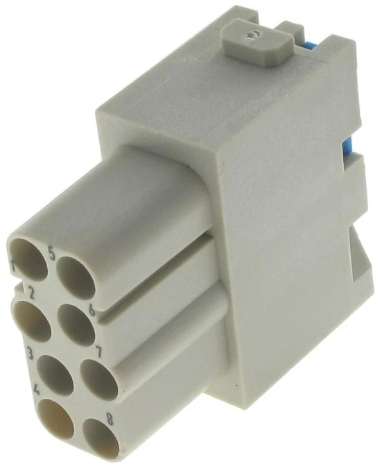 Moduł Han EE 8 pinów Quick‑Lock 0,5‑2,5mm2 żeński 09140082733 - obrazek 1