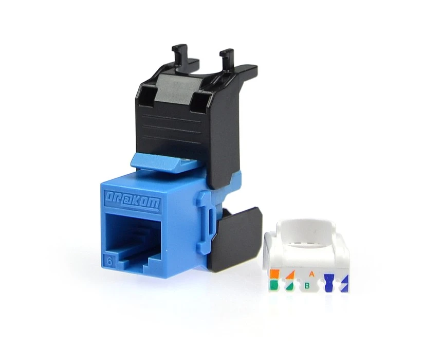Moduł keystone RJ45 UTP kat.6 nieekranowany beznarzędziowy BKT - obrazek 1