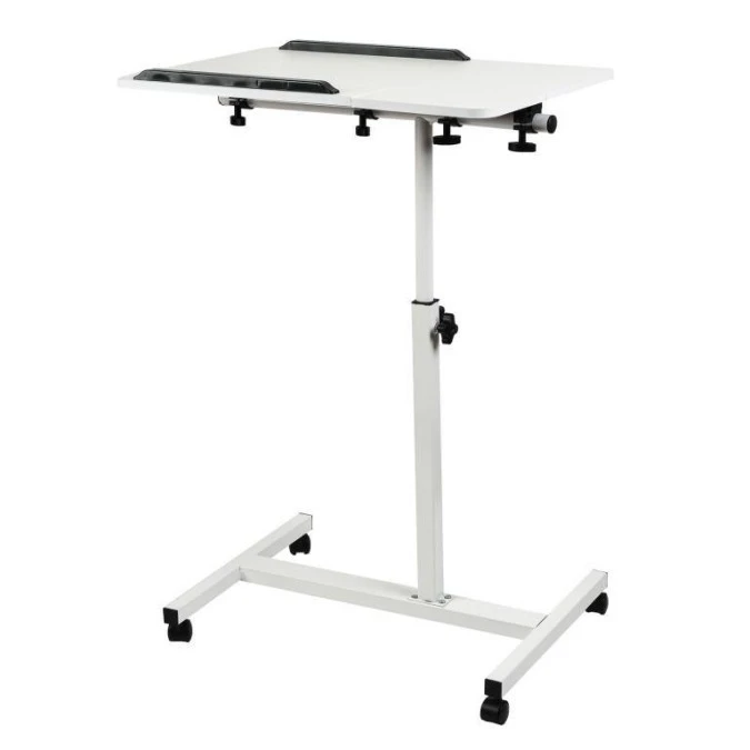 Mobilne biurko/stand na laptop Maclean, białe, regulacja wysokośc 59‑89cm, max. 30kg , MC‑121 W - obrazek 3