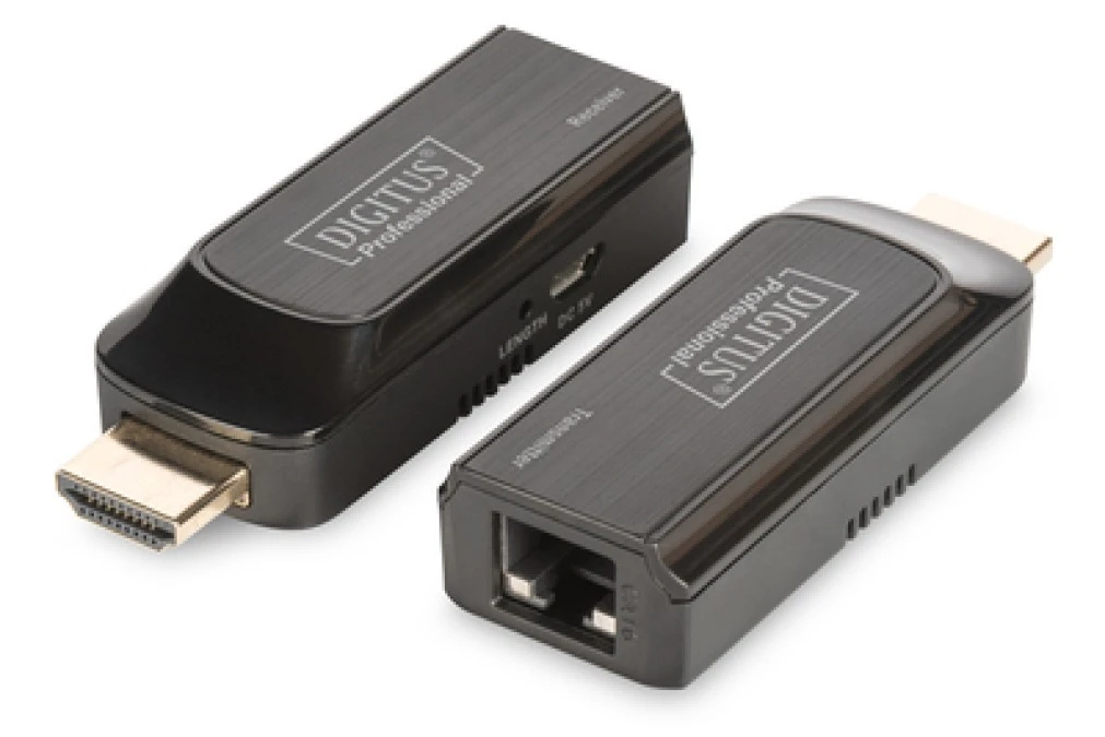 Mini Przedłużacz/Extender HDMI do 50m po skrętce Cat.6/7 1080p 60Hz FHD HDCP 1.2 z audio (zestaw) DS‑55203