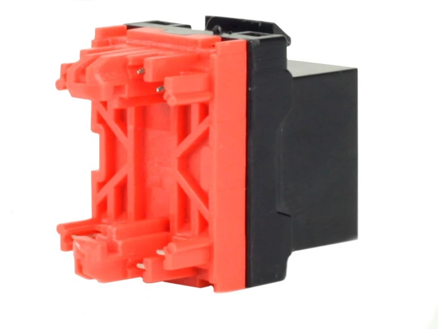Moduł keystone RJ45 UTP kat.6A nieekranowany przekręcany czarny NEKU - obrazek 2