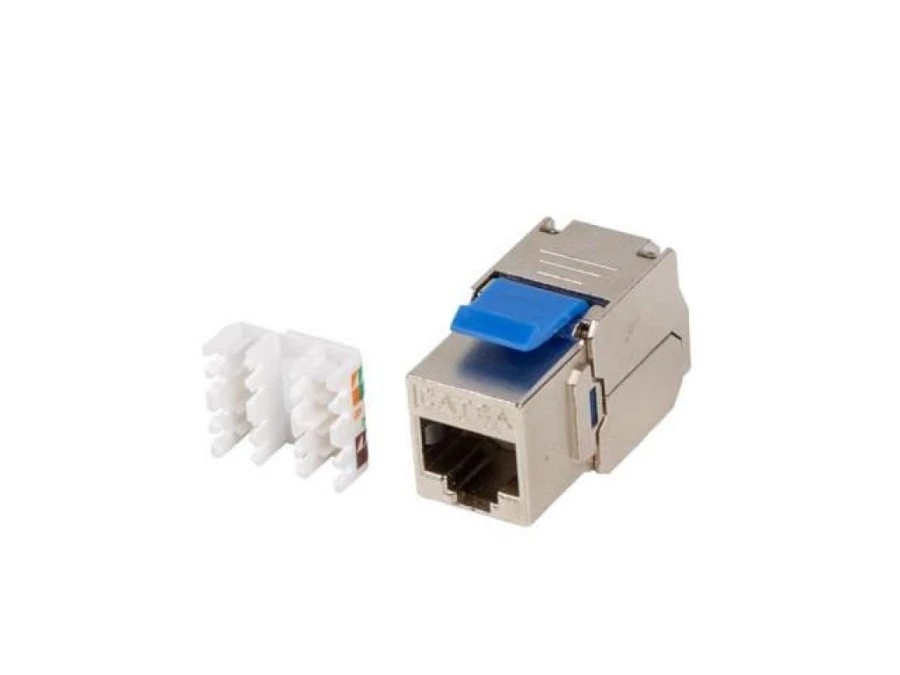 MODUŁ KEYSTONE GNIAZDO BEZNARZĘDZIOWY RJ45 KAT.6A FTP LANBERG KSFA‑3000 - obrazek 1