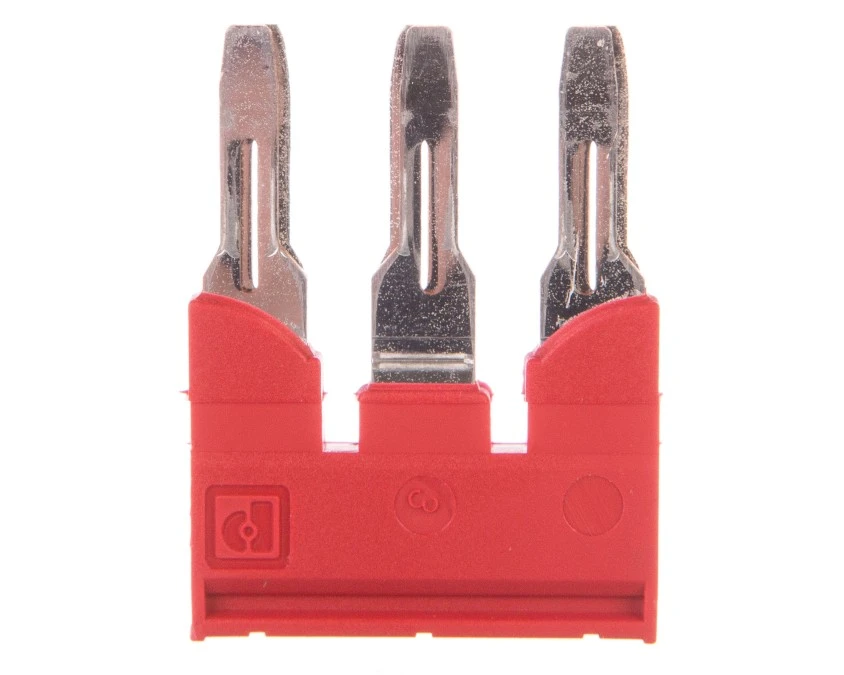 Mostek wtykany 41A 3‑torowy czerwony FBS 3‑8 3030297 /25szt./ - obrazek 1