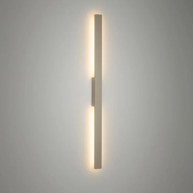 Minimalistyczny kinkiet zewnętrzny DEMI LED w kolorze piaskowym 18W barwa ciepła 11556 Nowodvorski - obrazek 2
