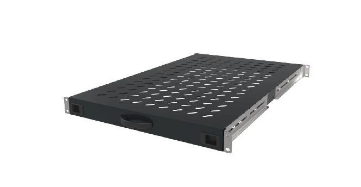 MIRSAN Półka 19 regulowana do szaf o głębokości 1000mm/1200mm czarna