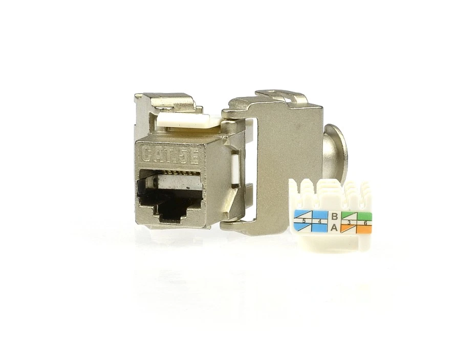 Moduł keystone RJ45 FTP kat.5e ekranowany beznarzędziowy NEKU - obrazek 1