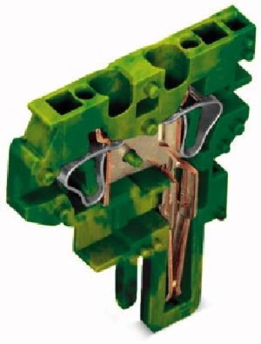 Moduł końcowy X‑COM 2‑przewodowy żółto‑zielony 769‑506/000‑016 /250szt./